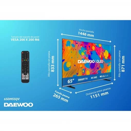 qled tv uhd 65´ daewoo qled tv uhd 65´ daewoo